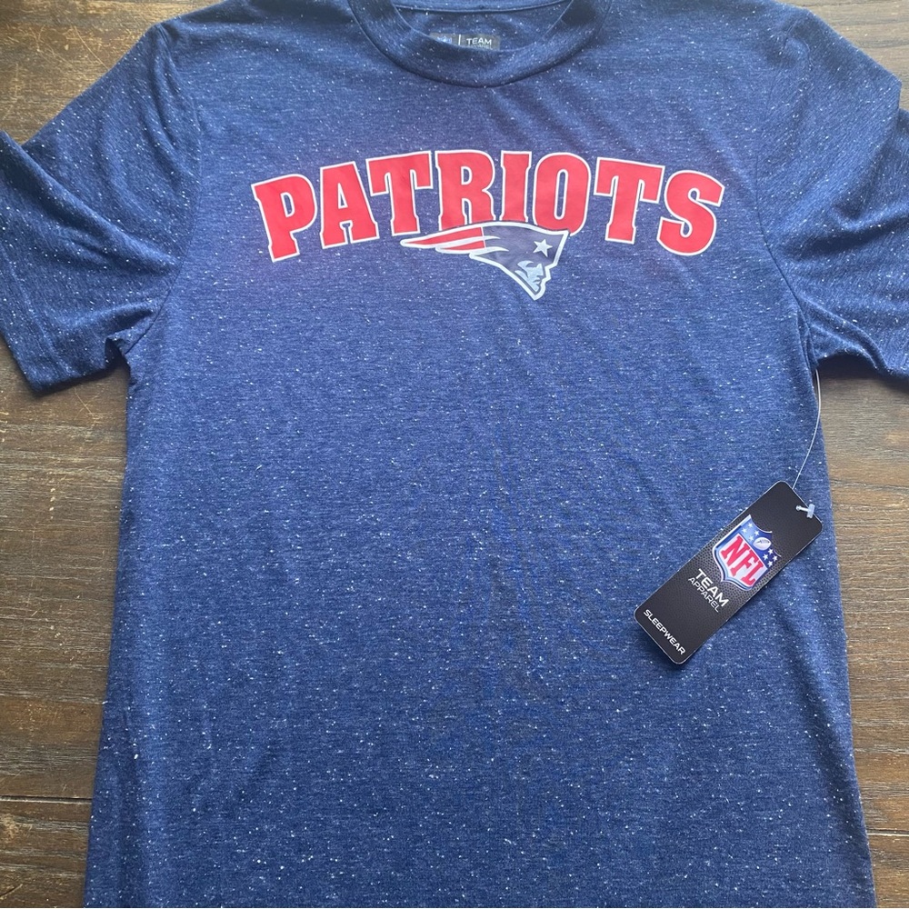 NFL Patriots Blue Short Sleeve Tee